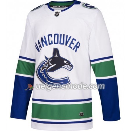 Herren Eishockey Vancouver Canucks Trikot Blank Adidas Weiß Authentic